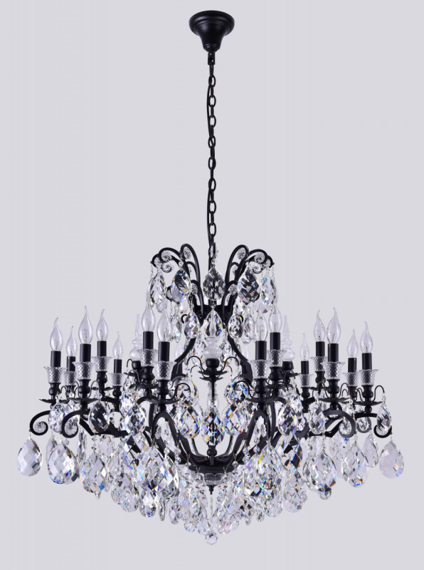 Подвесная люстра Crystal Lux MAGNIFICO MAGNIFICO SP19 BLACK/TRANSPARENT
