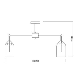 Люстра на штанге Escada DIVITA 688/8P