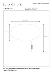 Настольная лампа LUCIDE Charlize 03520/01/62