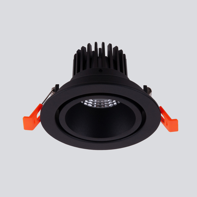 Встраиваемый точечный светильник Elektrostandard 15267/LED 7W 4200K BK/BK черный/черный