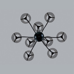 Люстра на штанге LUMION Smoky 6570/9C