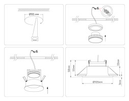 Точечный встраиваемый светильник Ambrella Light TN51810 TECHNO SPOT