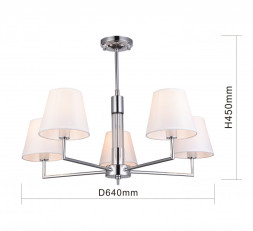 Люстра на штанге F-Promo MILO 2616-5P