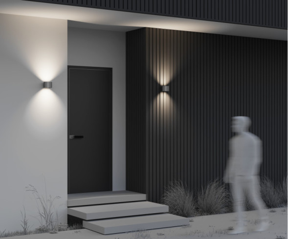 Уличный настенный светильник Maytoni Fulton O573WL-L6GR