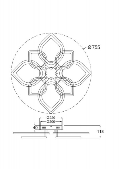 Потолочная люстра Freya Fiore FR6015CL-L84W