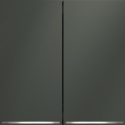 Выключатель двухклавишный с подсветкой VOLTUM VLS020206