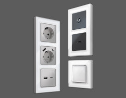 Рамка Ambrella Volt AF580131 ALFA Arctic