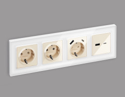 Розетка Ambrella Volt MA307010 ALFA QUANT