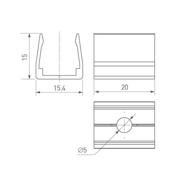 Крепеж для гибкого неона Arlight MOONLIGHT 032578