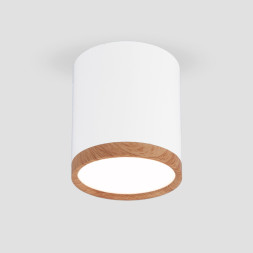 Накладной точечный светильник Elektrostandard DLR024 6W 4200K белый матовый/светлый дуб