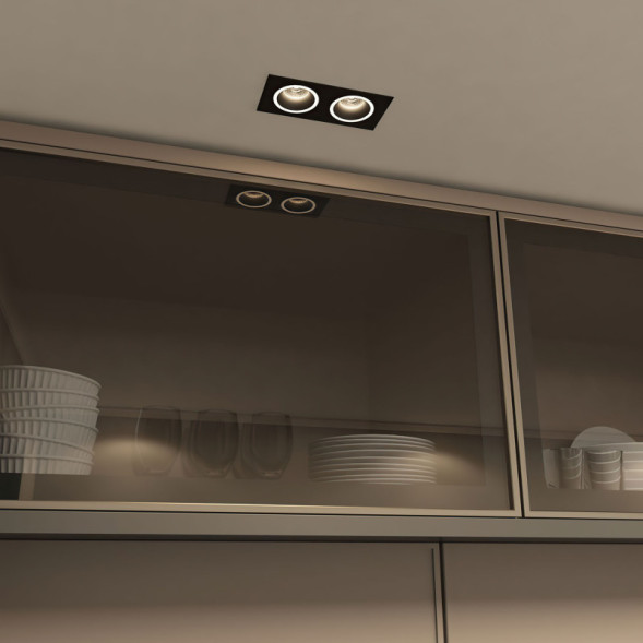 Встраиваемый точечный светильник Denkirs Halo DK2062-BK