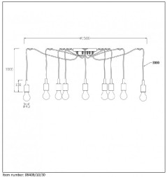 Подвесной светильник LUCIDE Fix 08408/10/30