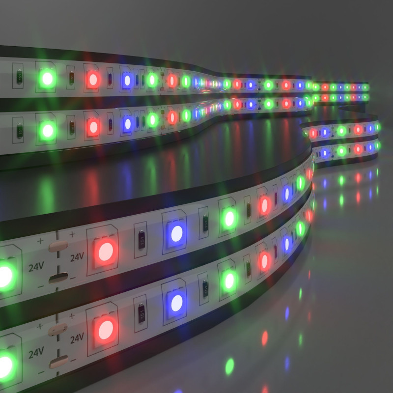 Лента Elektrostandard 5050 24V 60Led 14,4W IP65 RGB / мульти 0W 24V RGB IP65