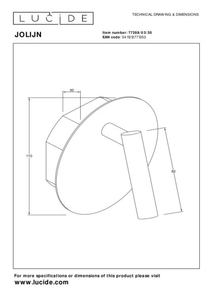 Спот LUCIDE JOLIJN 77288/03/30