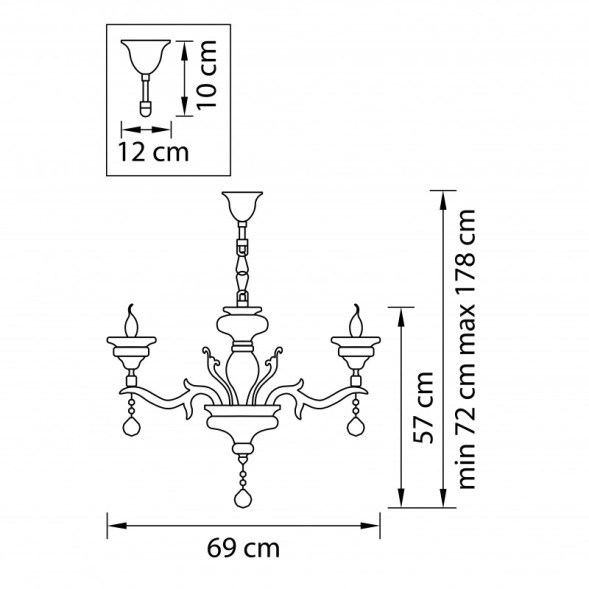Подвесная люстра Lightstar Melagro 695062