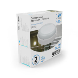 Пылевлагозащищенный светильник Gauss ЖКХ 126411312-S