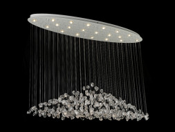 Каскадная люстра Newport 8230/140 С oval white clear