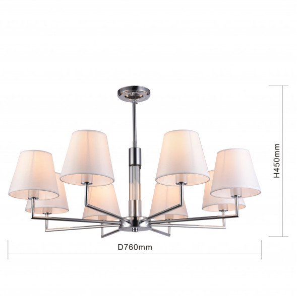 Люстра на штанге F-Promo MILO 2616-8P