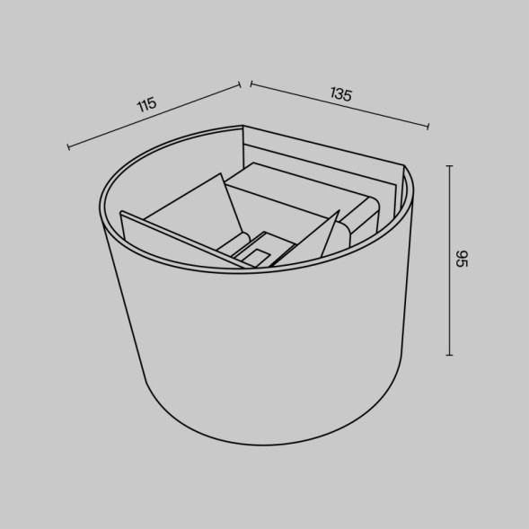 Уличный настенный светильник Maytoni Fulton O573WL-L6W