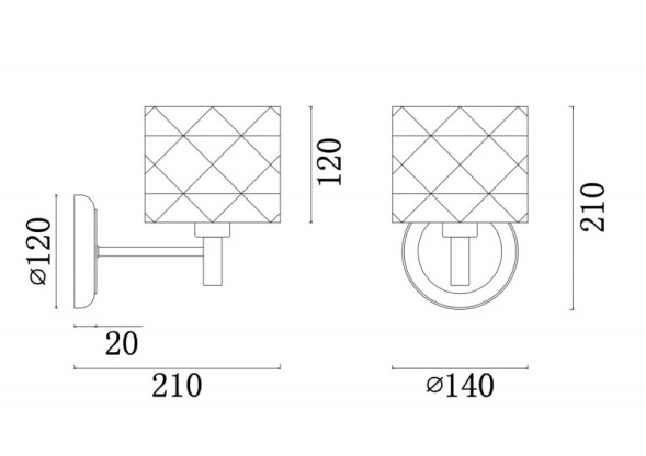 Бра Freya Albertina FR5044WL-01CH