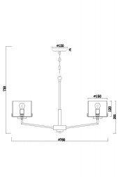 Подвесная люстра Freya KAREN FR5096PL-08CH