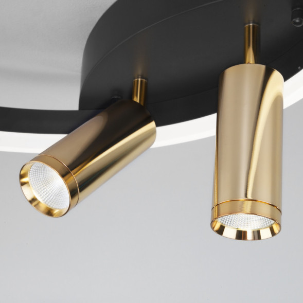 Потолочный светильник Eurosvet Luminari 90247/3 черный/золото Smart