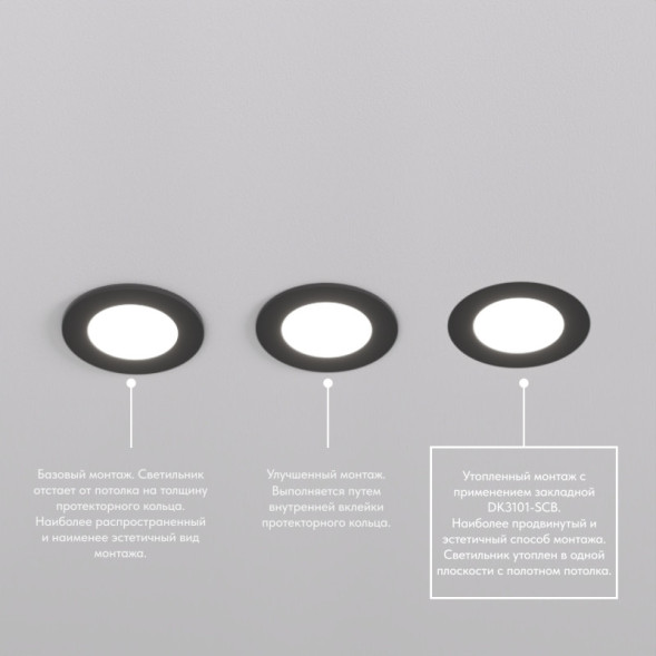 База встраиваемая Denkirs DK3101-SCB SCB