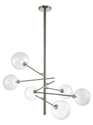 Люстра на штанге Crystal Lux MARCOS MARCOS SP6 NICKEL