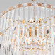 Каскадная люстра Eurosvet Elegante 10130/10 золото/прозрачный хрусталь Strotskis