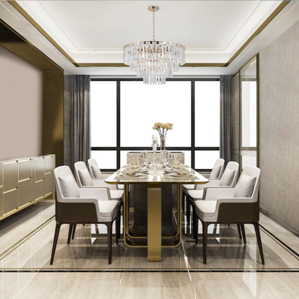 Каскадная люстра Eurosvet Elegante 10130/10 золото/прозрачный хрусталь Strotskis