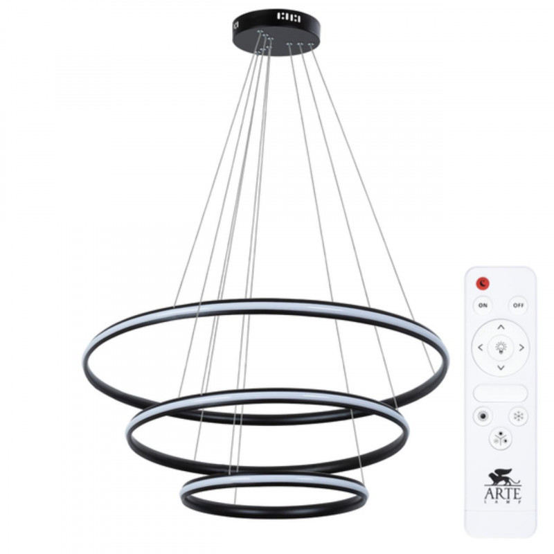 Каскадная люстра ARTE Lamp Meridiana A2198SP-3BK