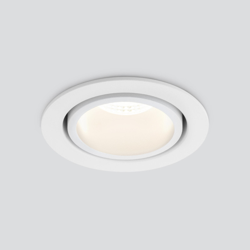 Встраиваемый точечный светильник Elektrostandard 15267/LED 7W 4200K WH/WH белый/белый