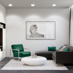 Встраиваемый точечный светильник Elektrostandard 15267/LED 7W 4200K WH/WH белый/белый