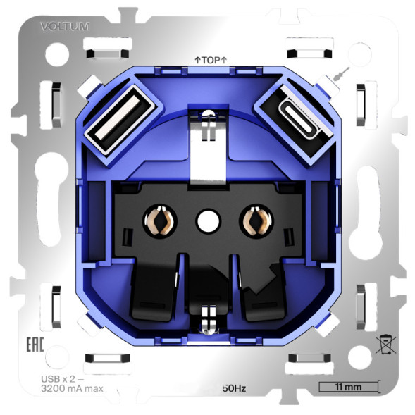 Розетка VOLTUM S70 VLS0405M