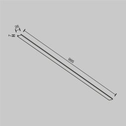 Накладка шинопровода Maytoni Technical Magnetic track system Exility накладной белый TRA034DO-1W