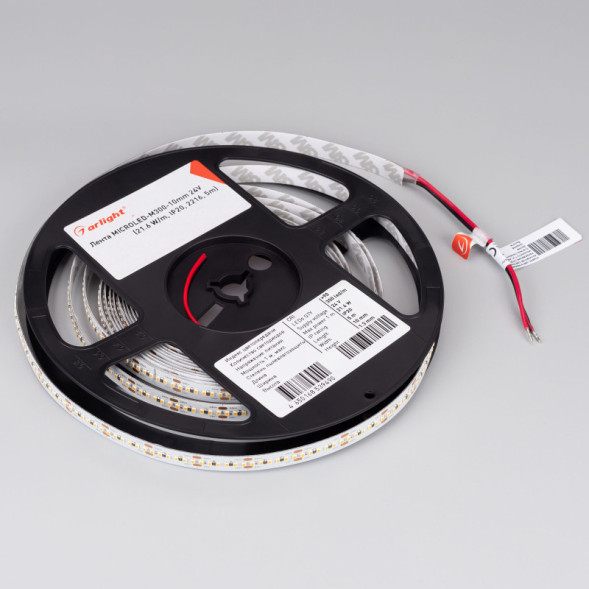 Лента Arlight MICROLED-M300-10mm 2216 023586(2) 108W 24V белый (холодный) IP20