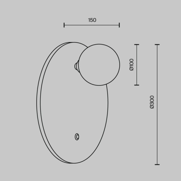 Бра MODELUX 204.300 MS.204.300 GD