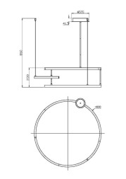 Люстра на штанге Maytoni LINE MOD016PL-L52BK