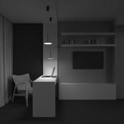 Подвесной светильник Maytoni Technical PLATO P076PL-L12W3K-B