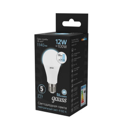 Светодиодная лампа Gauss 102502212-S 12W 220V 1140lm E27 белый (дневной)