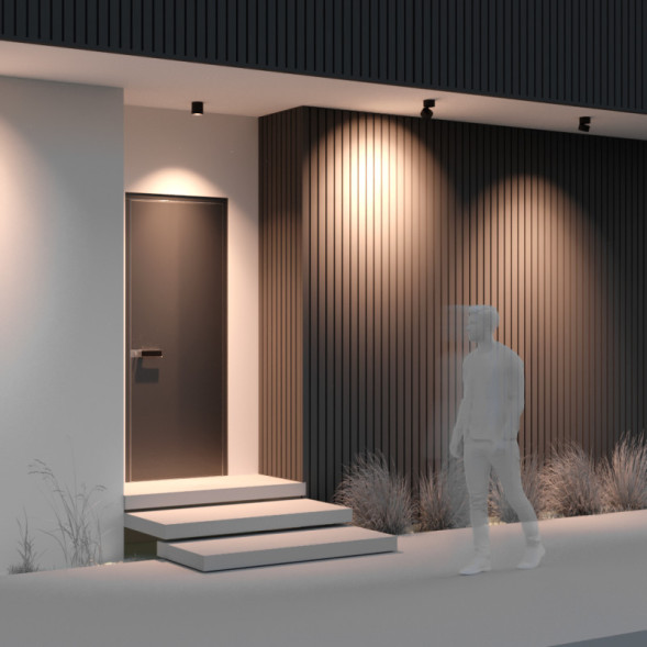 Накладной уличный светильник Maytoni Spin O310CL-L12GF3K