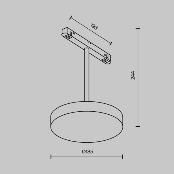 Магнитный трековый светильник Maytoni Technical PLATO TR131-4-15W-DS-B