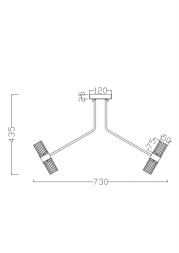 Люстра на штанге Freya MIA FR6038CL-L80B