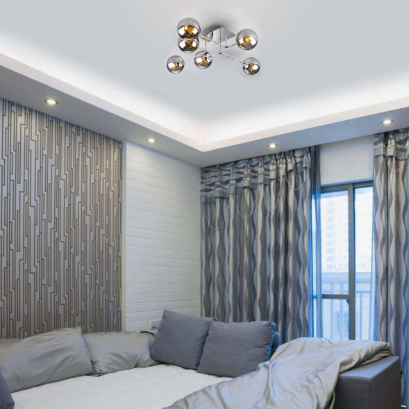 Люстра на штанге Eurosvet Evita 30140/6 хром