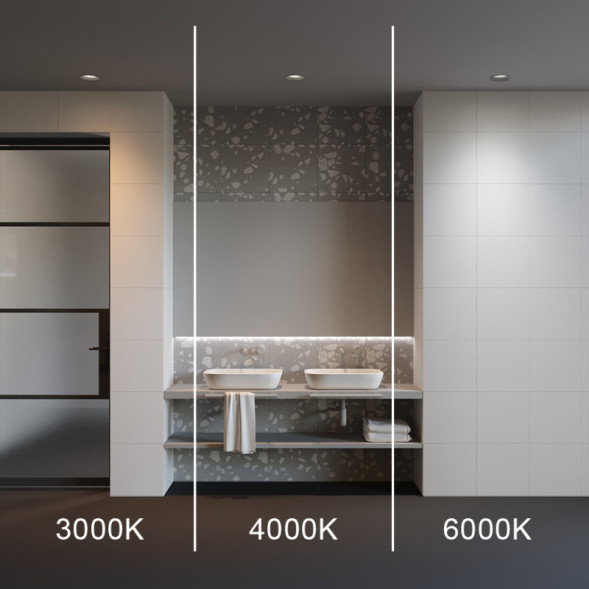 Точечный влагозащищенный светильник Maytoni Technical Okno DL055-12W3-4-6K-B