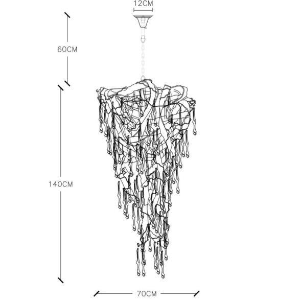 Каскадная люстра Divinare Salice 3150/16 SP-15