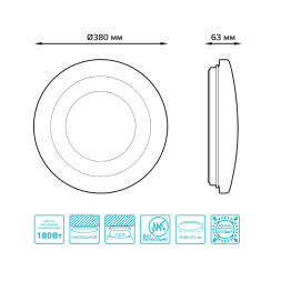 Потолочный светильник Gauss 941411224D