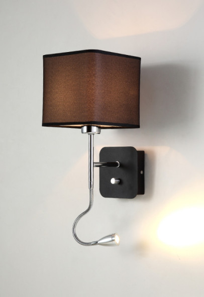 Бра Crystal Lux PACO PACO AP2 CHROME/BLACK