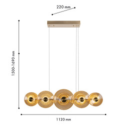 Подвесная люстра Favourite Whirlpool 4571-10P
