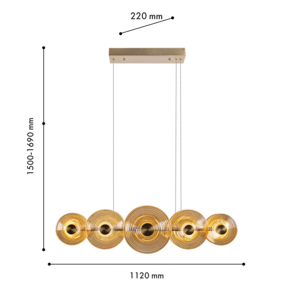 Подвесная люстра Favourite Whirlpool 4571-10P